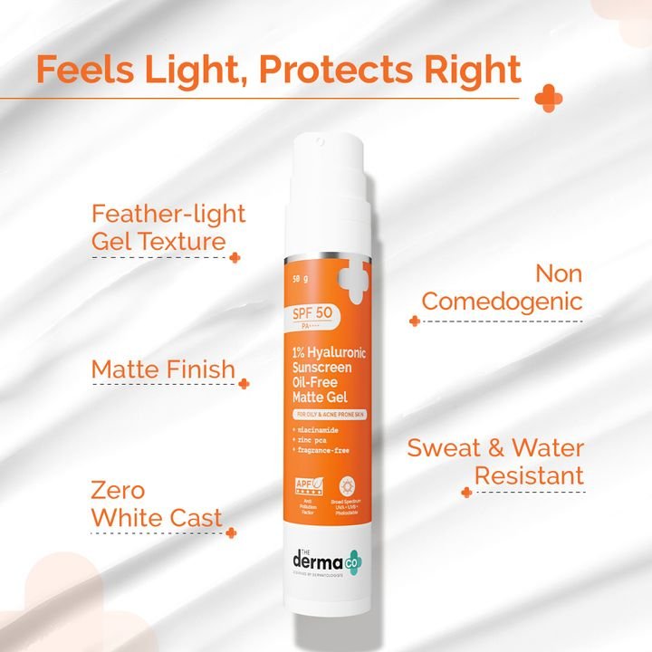 1% Hyaluronic Sunscreen Oil-Free Matte Gel In Vivo Tested (ISO 24444:2019 Certified, CTRI/2025/02/079913) - 50 g - Image 4