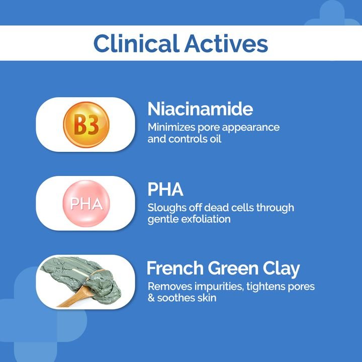 Pore Minimizing Clay Daily Face Wash with 1% Niacinamide & 2% PHA - 100 ml - Image 6