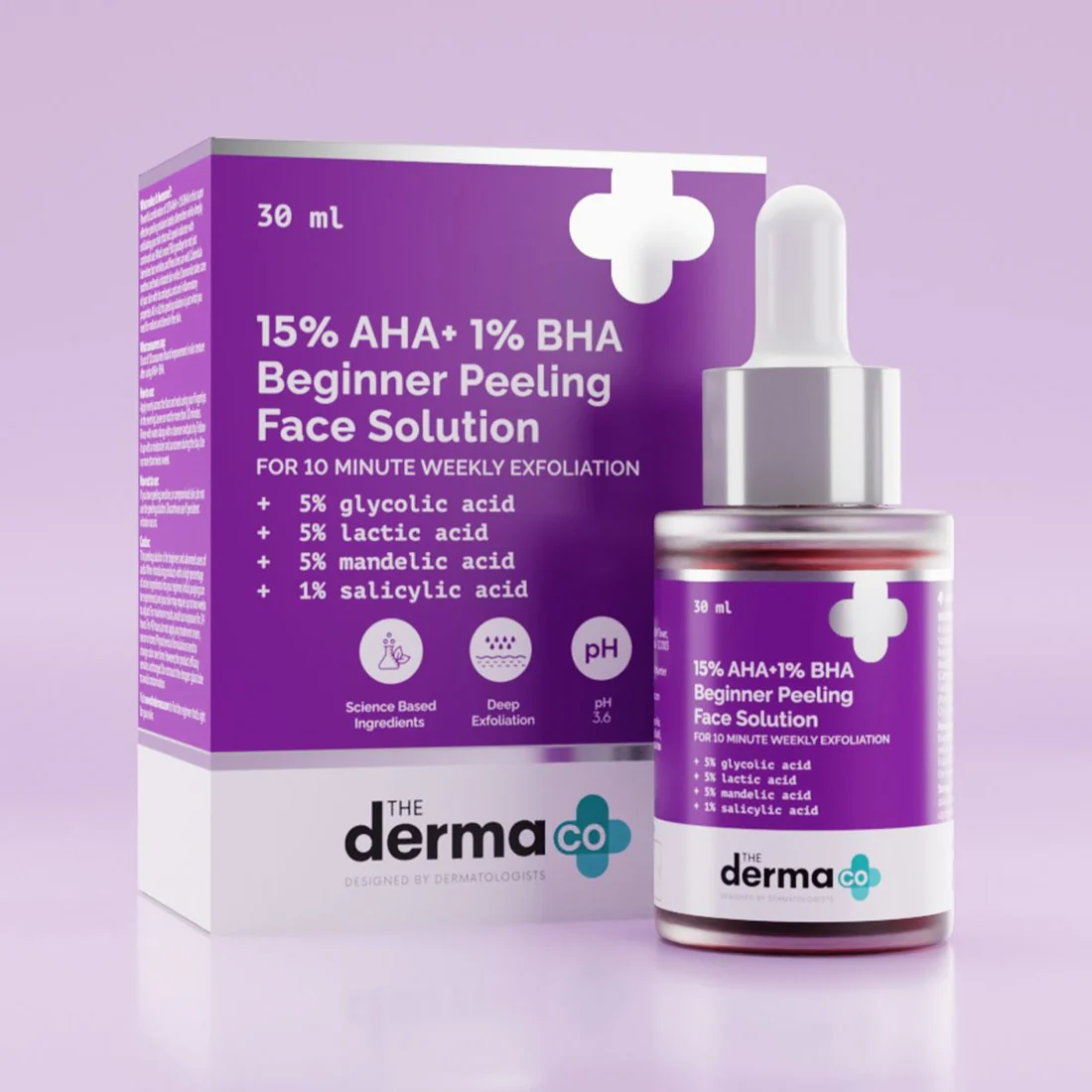 15% AHA+1% BHA Beginner Face Peeling Solution - 30ml