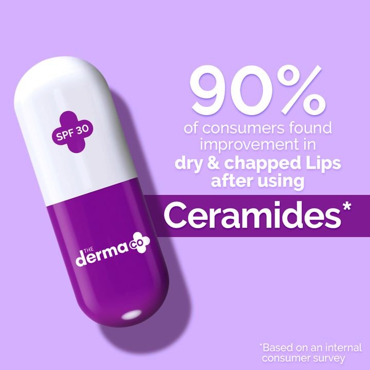 1% Ceramide Complex Lip Balm with Ceramides & Vitamin E, SPF 30 PA++ for Dry & Chapped Lips - 4g - Image 2