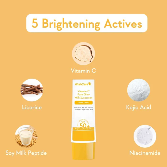 Vitamin C Pure Glow Milk Sunscreen | SPF 50 PA++++ - Image 5