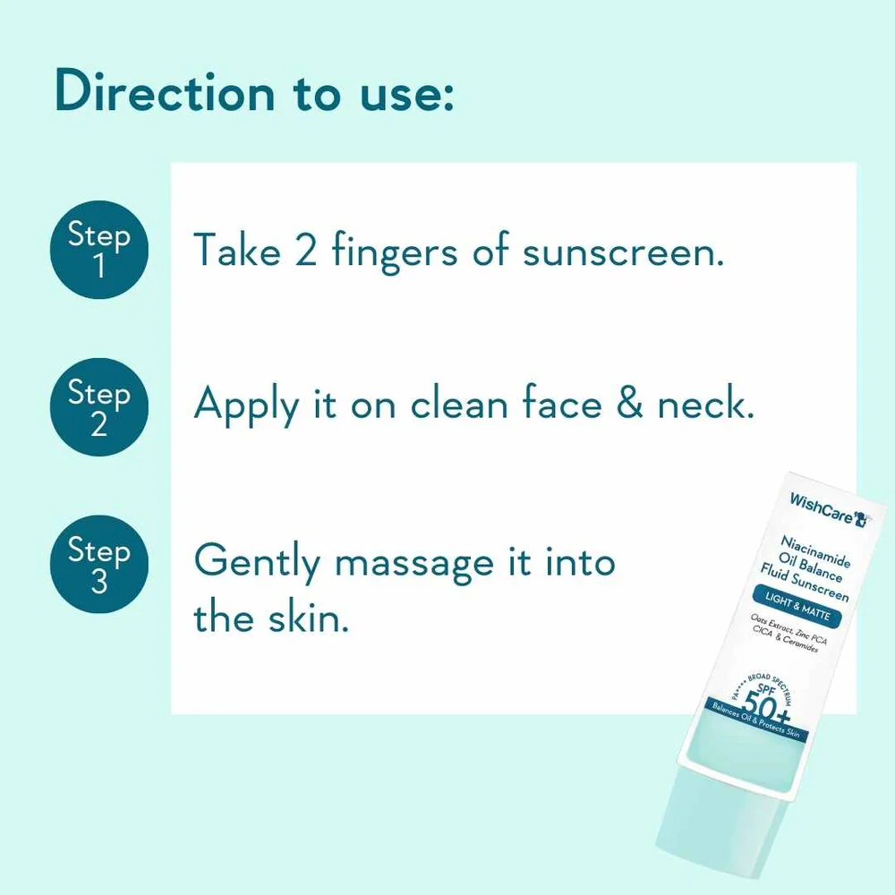 Niacinamide Oil Balance Fluid Sunscreen | SPF50 PA++++ - Image 5